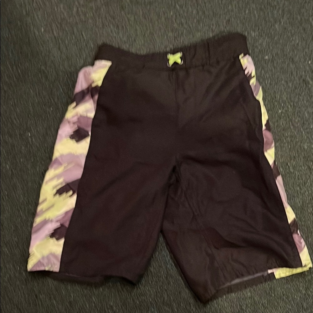 Xersion Kids Swim Trunks with Camo Accents